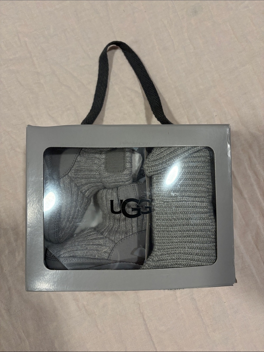 Ugg booties and beanie